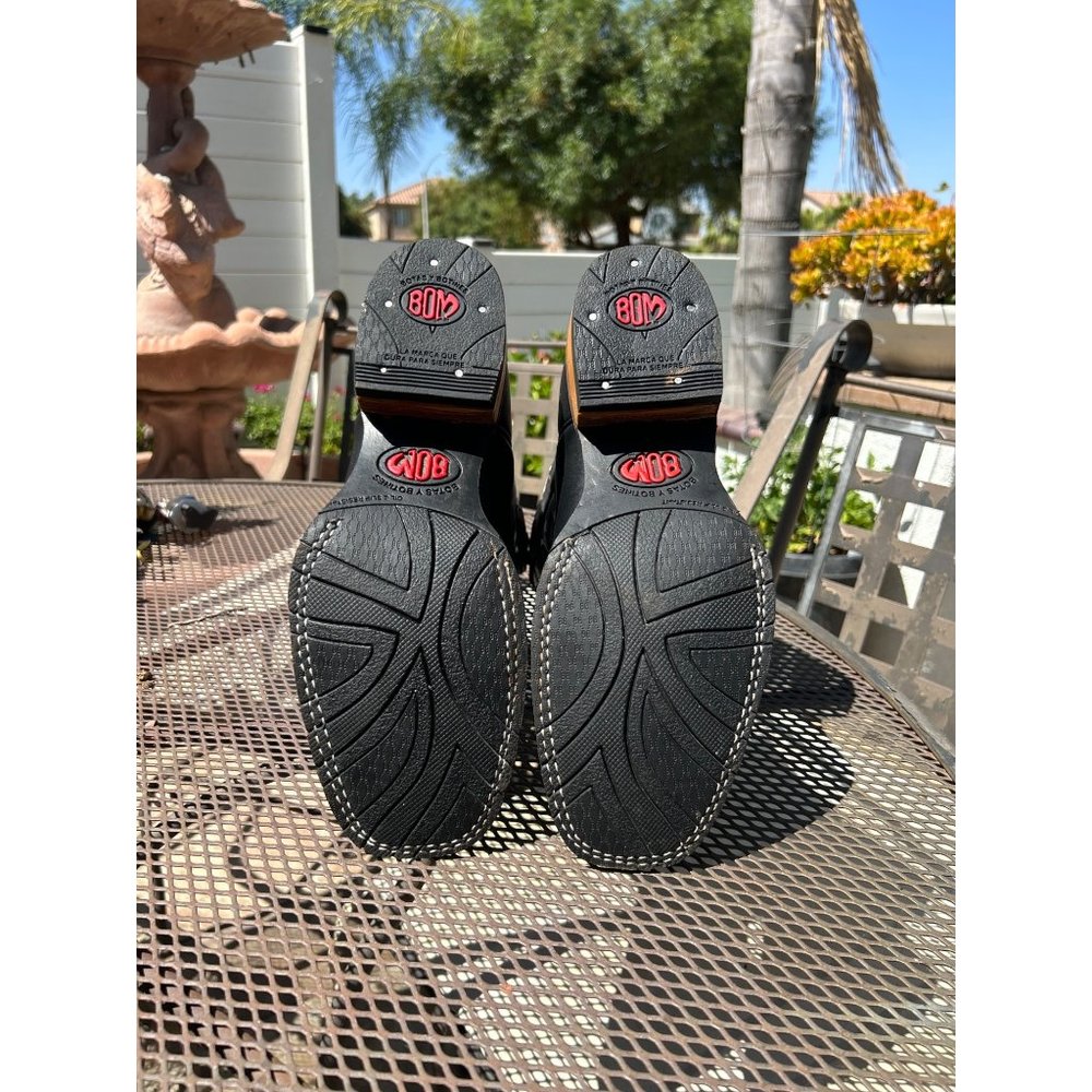 Men Western Square Toe Brown Boot - image 6